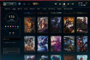 Conta Lol All Champs Com 136 Skins C/Os Dados De Criação - League of Legends