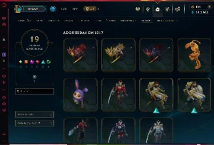 Conta Lol All Champs Com 136 Skins C/Os Dados De Criação - League of Legends