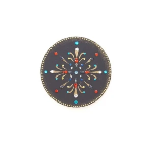 Mandala Indiana Preta - Artesanato e Personalizados