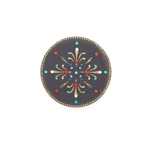 Mandala Indiana Preta - Artesanato e Personalizados
