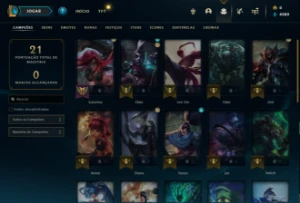 Conta league of legends diamante 4 LOL