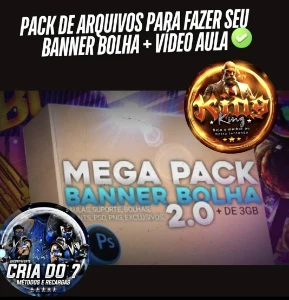 Pack de arquivos para fazer seu banner bolha + vídeo aula - Outros