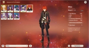 Diluc com Espadão de Favonius (4 estrelas) + Razor // AR 7 - Genshin Impact