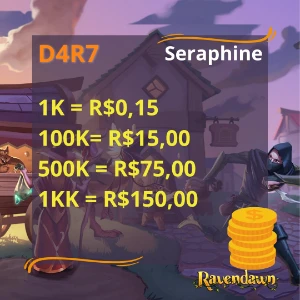 Ravendawn - Servidor Seraphine Silver/Prata [1K = R$0.15] - Outros