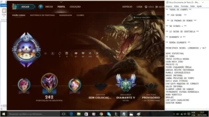 V CONTA D5 TODOS CHAMPS 354 SKINS BORDA D 18 PGS RUNA 60 ICN - League of Legends LOL