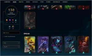 Vendo conta de lol com muitas skins - League of Legends