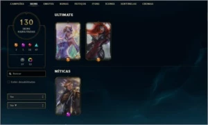 Vendo conta de lol com muitas skins - League of Legends