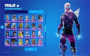 ACC FORTNITE 135 SKINS - GALAXY, MINTY, SALVE O MUNDO