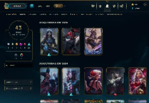 Conta lol platina 4, 110 campeões, 45 skins - League of Legends