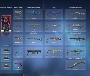 Conta de valorant altas skins