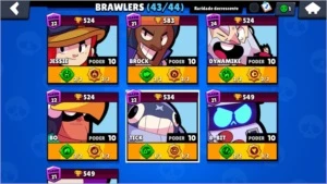 CONTA SEMI FULL BRAWL STARS