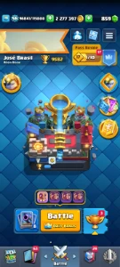 Conta Clash Royale à Venda – Torre Nível 15 + 9K Troféus