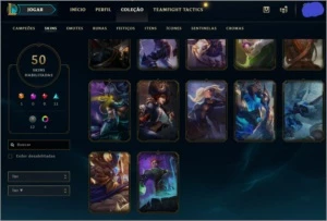 Conta LOL Diamante IV // Todos Os Dados // 50 skins !! - League of Legends