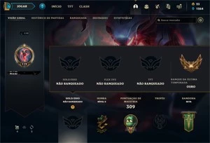 Conta LOL Gold 98 skins - League of Legends