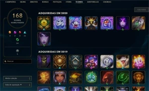 Conta LOL Gold 98 skins - League of Legends