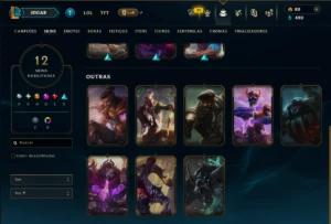 Esmeralda 3 com 30 Champs e 12 Skins - League of Legends LOL