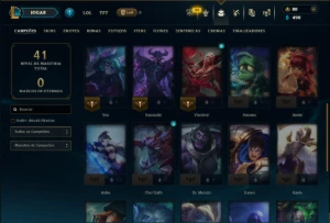 Esmeralda 3 com 30 Champs e 12 Skins - League of Legends LOL