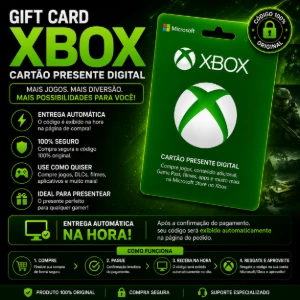 🎮 R$ 50 Gift Card Xbox – Cartão Presente Digital Oficial - Gift Cards