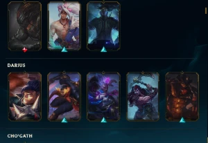 Conta lol unranked todos os campeões (menos mel) 200 skins - League of Legends