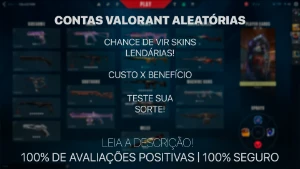 Conta Valorant 10-100 skins | BR 🇧🇷