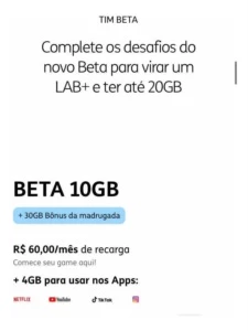 CONVITE TIM BETA DIGITAL 10GB + 600 MIN + SMS ILIMITADO - Números, Proxy e VPN Números Virtuais