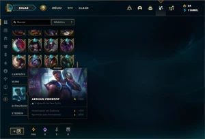 Conta ouro 4 com TODOS os champs e 153 Skins - League of Legends LOL