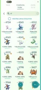 Conta Pokémon go LVL 69 com bastante recursos