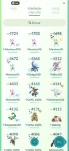 Conta Pokémon go LVL 69 com bastante recursos