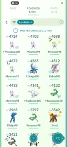 Conta Pokémon go LVL 69 com bastante recursos