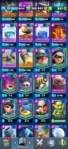 Conta Clash Royale │6128 Trofeús │12 Carta Lvl 14 │Campeão