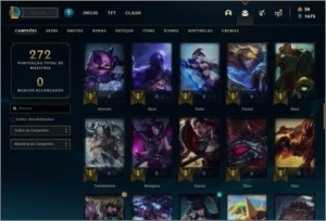 Conta DIAMANTE 4 com RYZE TRIUNFANTE, 41 skins e 72 champs - League of Legends LOL