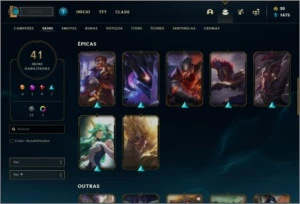 Conta DIAMANTE 4 com RYZE TRIUNFANTE, 41 skins e 72 champs - League of Legends LOL