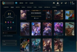 Conta DIAMANTE 4 com RYZE TRIUNFANTE, 41 skins e 72 champs - League of Legends LOL