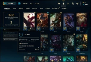 Conta prata 1 com 145 champs e 78 skins ( 1,1kk de Lee sen ) - League of Legends LOL
