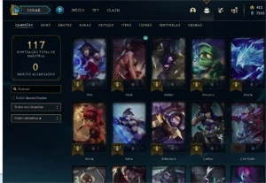 CONTA 65 CAMPEÕES E 18 SKINS  1 SKIN MISTICA - League of Legends LOL