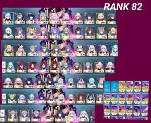 conta honkai impact rank 82 - Outros