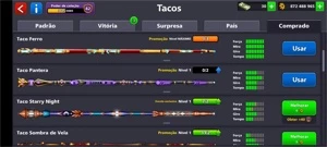 CONTA 8 BALL POOL COM 800MILHÕES