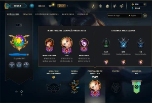 Conta De League Of Leagends/Full Acesso/53 Skins/Level 196 / - League of Legends LOL