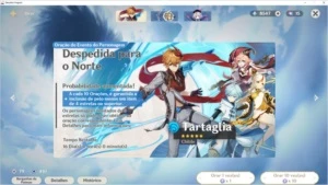 Genshin Impact AR57 - 10 personagens 5*, 3 armas 5*