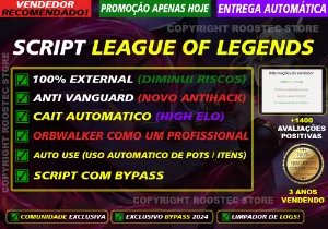 SCRIPT LOL  + CONTA INATIVA + ENTREGA AUTOMÁTICA + - League of Legends