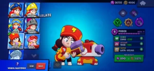 Conta Brawl Stars - Shelly Estelar / Ricochet Antigo Red