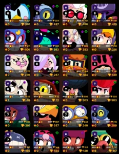 Conta Brawl Stars - Shelly Estelar / Ricochet Antigo Red