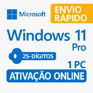 Windows 11 Pro – Licença de 25 Dígitos Original e Vitalícia