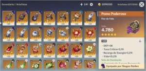 Ar 55 Genshin Impact  10 personagens 5*