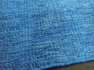 tapete  tear algodão tons azul  1,50 x 2,00 - Artesanato e Personalizados