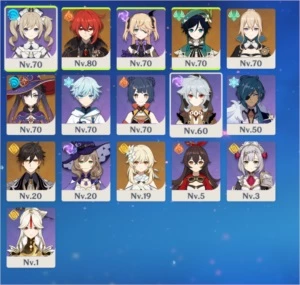 Conta server NA ar48 com Diluc + 4 5 Estrelas - Genshin Impact
