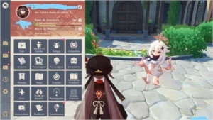 CONTA COM HU TAO + QIQI + ALOY / AR 30 /C1 HUTAO GARANTIDA - Genshin Impact
