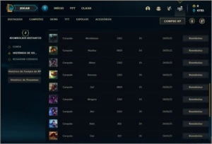 Conta prata 3 barata com 21 champs e 1 skin - League of Legends LOL