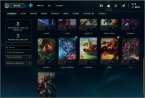 Conta prata 3 barata com 21 champs e 1 skin - League of Legends LOL