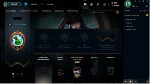 CONTA LOL sem elo ex gold lvl 86 - League of Legends